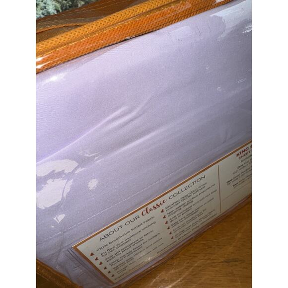 Peach Skin Sheets Classic Collection 1500TC King Lavender Mist NEW - Picture 2 of 6